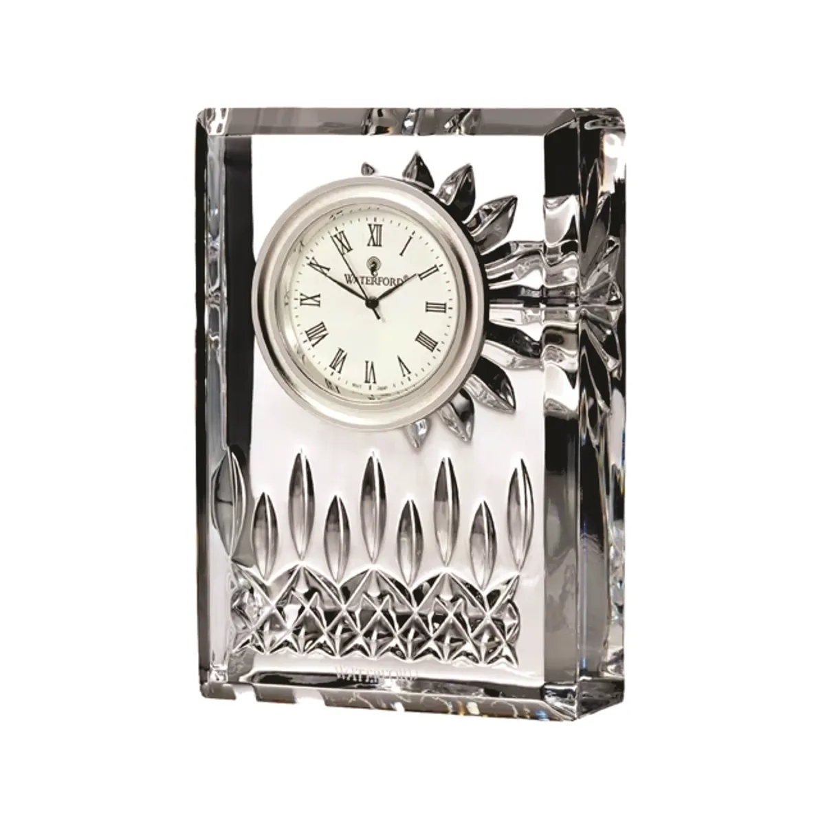 Waterford Lismore 4in Engraved Crystal Clock