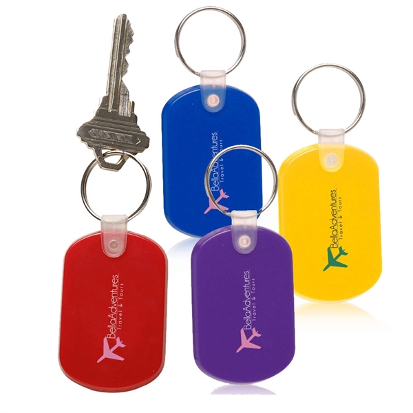 Tag Soft Plastic Keychains - National Bank Products Inc