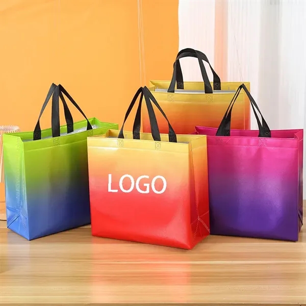 Gradiant Bag Color Reusable Gradient Color Gift Bags 15 3/4