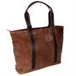 Westbridge Two-Tone Leather Tote