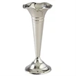 Trumpet Vase, 6", Nickel Plated on Brass