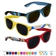 Retro Tinted Lens Sunglasses - Full-Color Full-Arm Printed