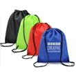 Nylon Drawstring Backpack w/ Reinforced Corner Gym Backpack