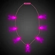 Pink Ribbon LED Necklace
