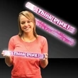 16" Think Pink Ribbon Foam Lumiton w/ LED Lights