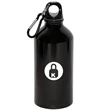 500 ml (17oz.) ALUMINUM WATER BOTTLE WITH CARABINEER