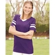 Augusta Sportswear V-Neck Jersey with Striped Sleeves