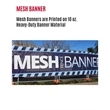 5' by 15' Custom Mesh Banner