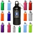 Sporty Aluminum Water Bottle w/ Carabiner 20 oz Drinkware