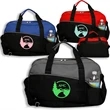 Two Tone Zippered Duffel Bag w/ Shoulder Strap