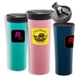 16 oz Steel Tumbler w/ Black Flip Lid with Silicon Seal