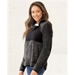 Boxercraft Women's Quilted Fuzzy Fleece Pullover