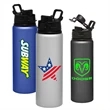 Aluminum Drinkware - 25 oz Sports Bottle w/ Snap Lid