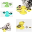 Windmill Turntable Cat Toy with Catnip and Glow Ball