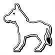 Donkey Stock Shape Magnet