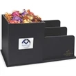 Leatherette Desk Organizer filled with Godiva Chocolates